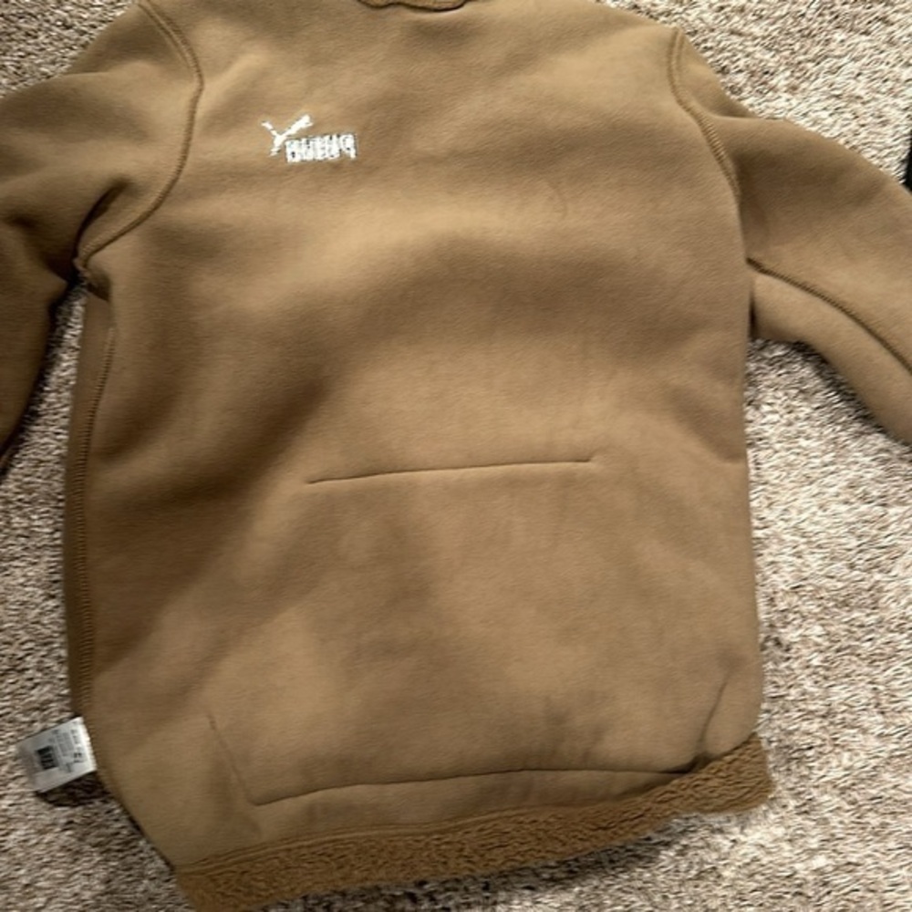 Puma Essential Elevated Sherpa Pullover Hoodie Me… - image 6